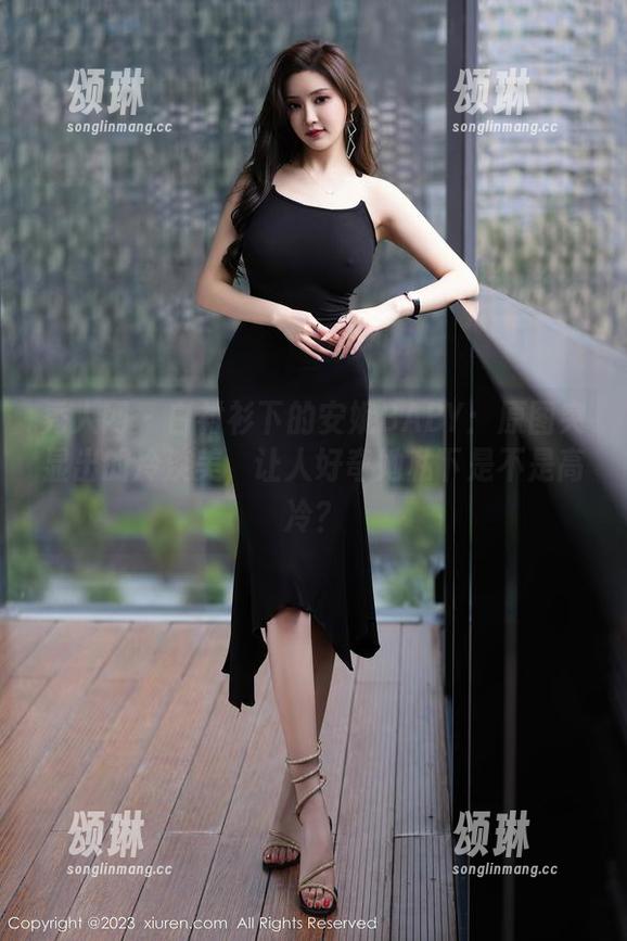 秀人网 - 白衬衫下的安妮BABY：原图突显出的冷淡美，让人好奇她私下是不是高冷？